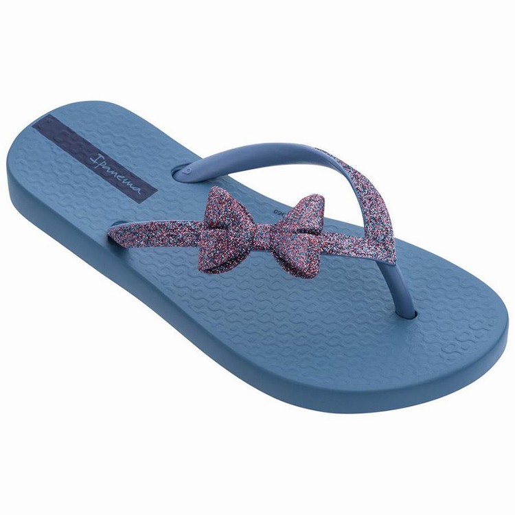 Tongs Ipanema Glitter IV Bleu Violette Enfant | UCP-0594509