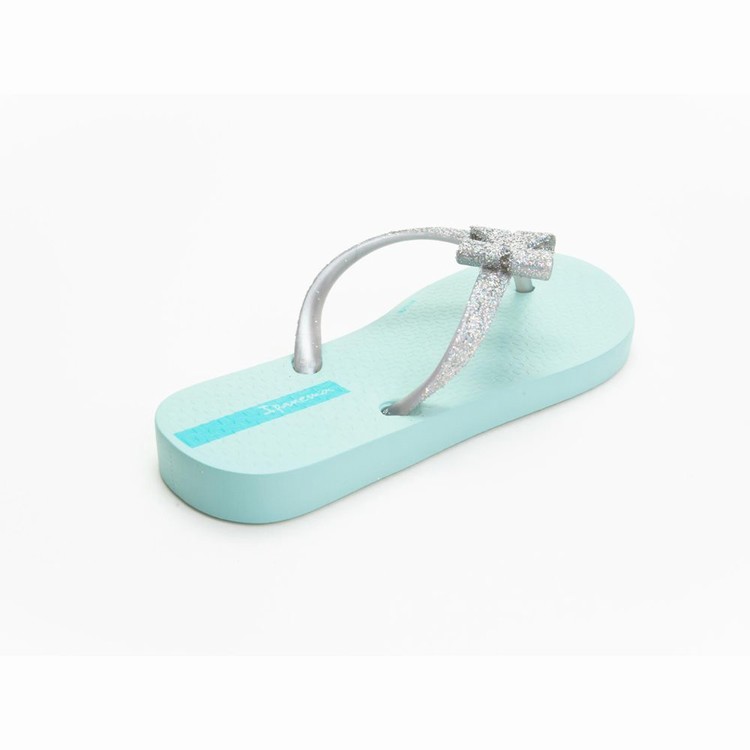 Tongs Ipanema Glitter IV Bleu Argent Enfant | VAA-4446200