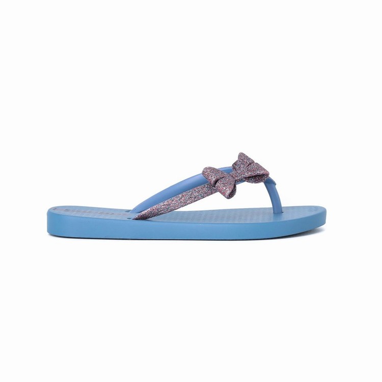 Tongs Ipanema Glitter IV Bleu Violette Enfant | UCP-0594509