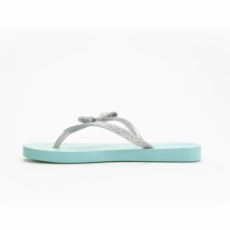 Tongs Ipanema Glitter IV Bleu Argent Enfant | VAA-4446200