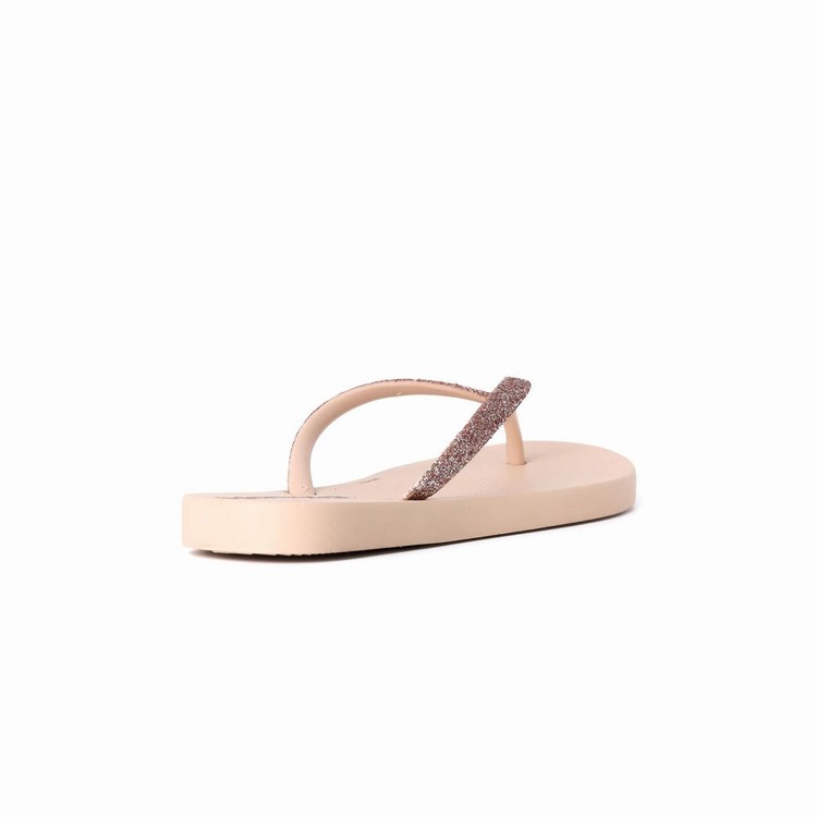 Tongs Ipanema Glitter IV Beige Enfant | WCD-4886697