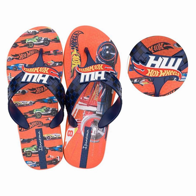 Tongs Ipanema Hot Wheels Tyre Orange Bleu Enfant | CBI-7987840