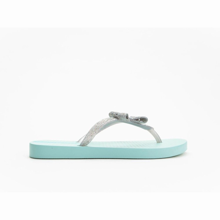 Tongs Ipanema Glitter IV Bleu Argent Enfant | VAA-4446200