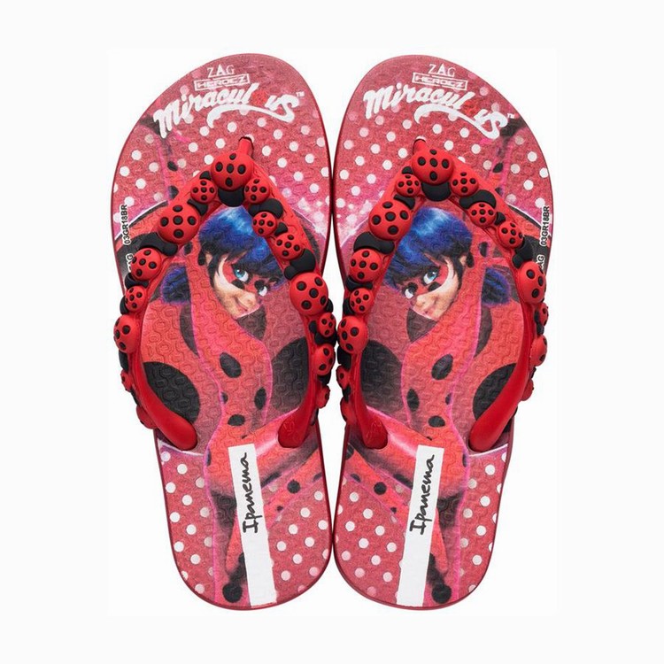 Tongs Ipanema Ladybug Rouge Noir Enfant | WRK-6390088