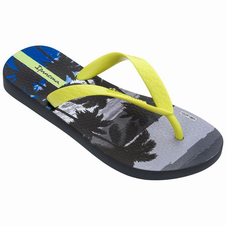 Tongs Ipanema Tropics Grise Jaune Enfant | XYP-9242724