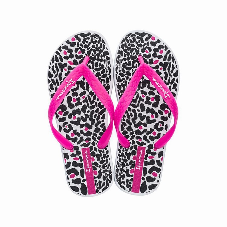 Tongs Ipanema Tropics Blanche Rose Noir Enfant | GES-5246525