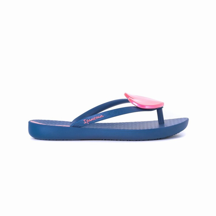 Tongs Ipanema Wave Heart Bleu Rose Enfant | YPF-9338465