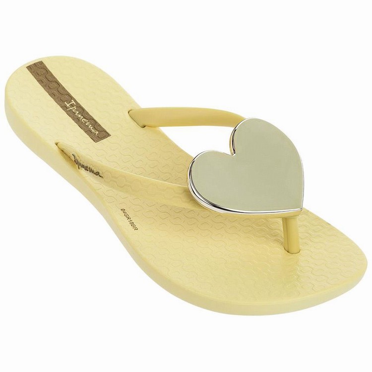 Tongs Ipanema Wave Heart Jaune Enfant | SKZ-4060001