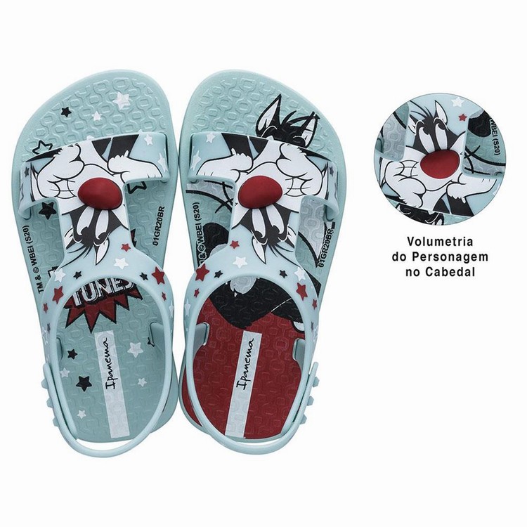 Sandales Ipanema Looney Tunes Vert Rouge Bebe | RSP-1063586