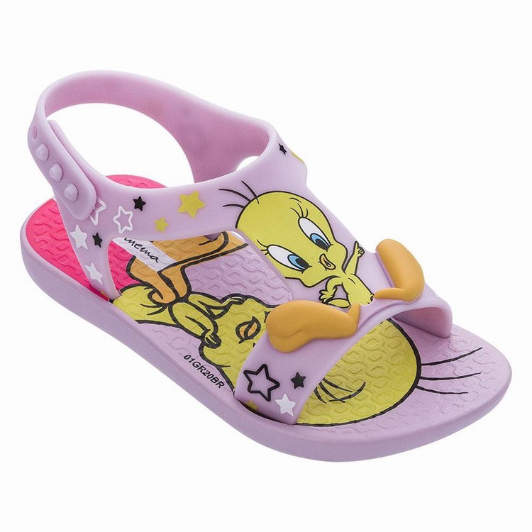 Sandales Ipanema Looney Tunes Rose Bebe | SFE-5357641