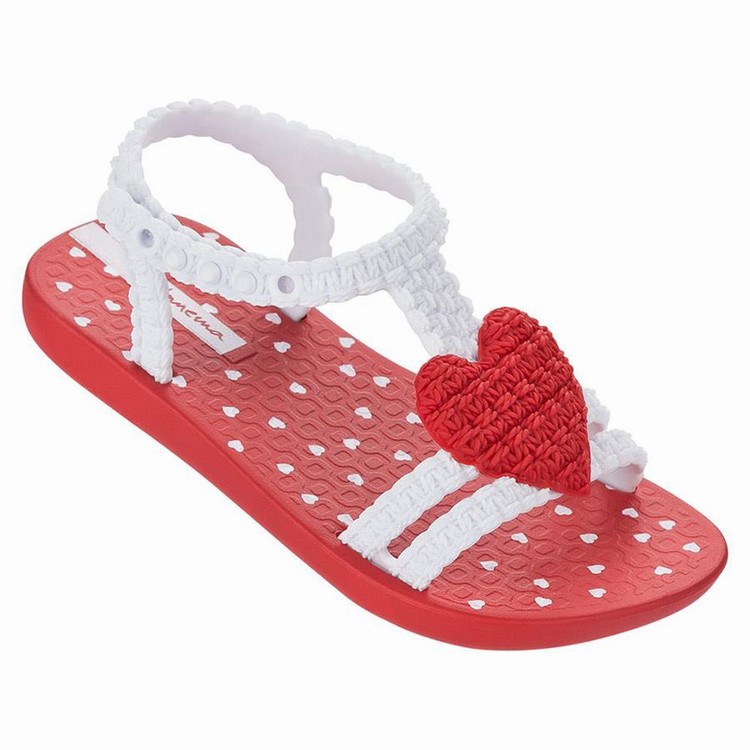 Sandales Ipanema My First Ipanema Rouge Blanche Bebe | HCY-4922283