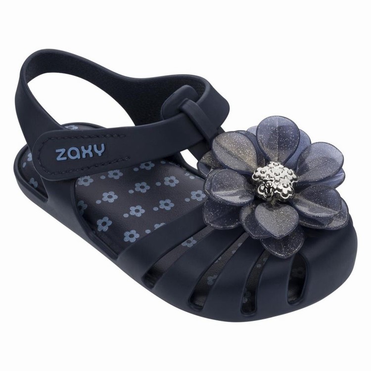 Sandales Ipanema Zaxy Flower II Bleu Marine Bebe | LXY-1051310