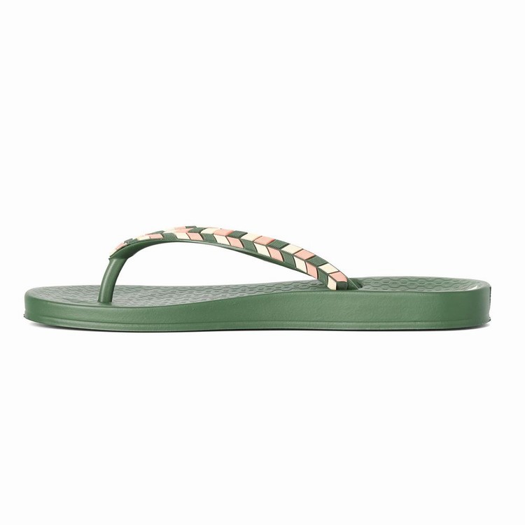 Tongs Ipanema Ana Lovely X Vert Femme | NBQ-6962491