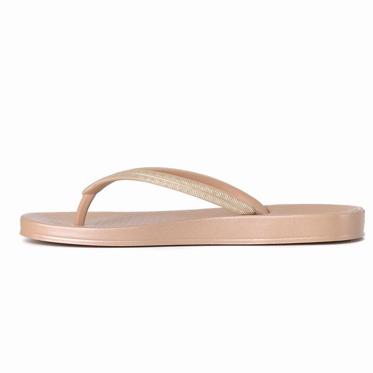 Tongs Ipanema Ana Metallic IV Beige Doré Femme | TMZ-7267124