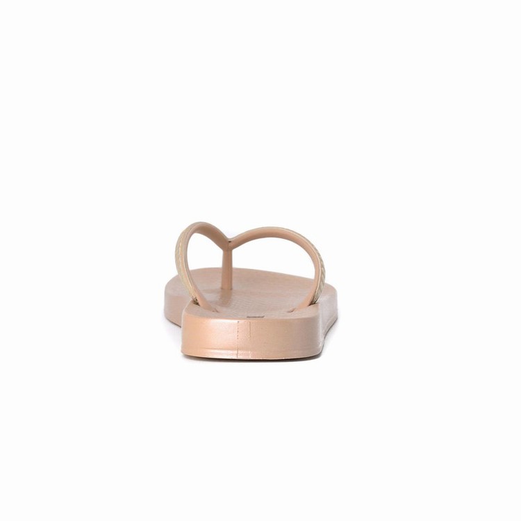 Tongs Ipanema Ana Metallic IV Beige Doré Femme | TMZ-7267124